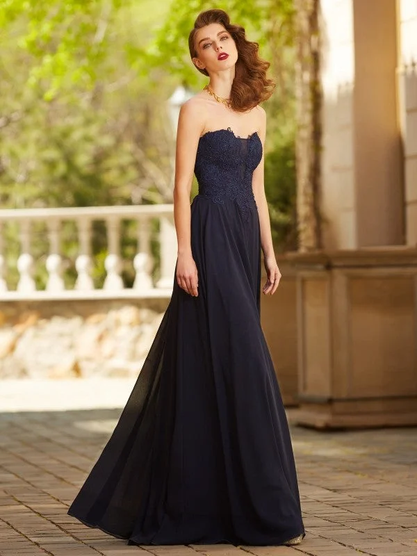 Super Deal A-Line/Princess Sweetheart Sleeveless Floor-Length Applique Chiffon Dresses Super Deal A-Line/Princess Sweetheart Sleeveless Floor-Length Applique Chiffon Dresses