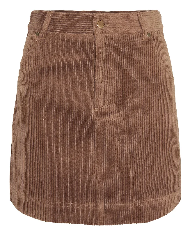 Midnight Madness Oakfield Cord Skirt - Taupe