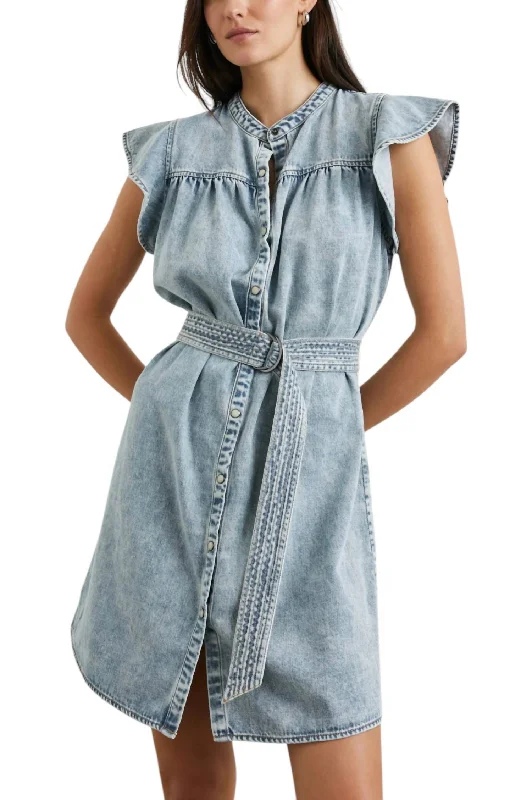 Referral Discount Letta Dress In Faded Indigo