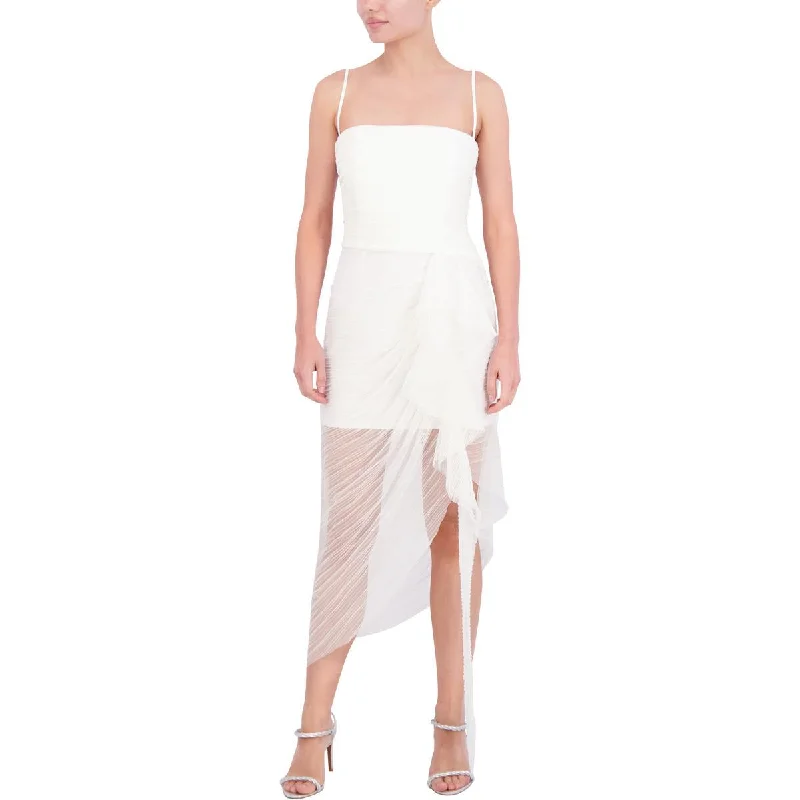 Deal of the Week Womens Boning Tea Length Cocktail And Party Dress
