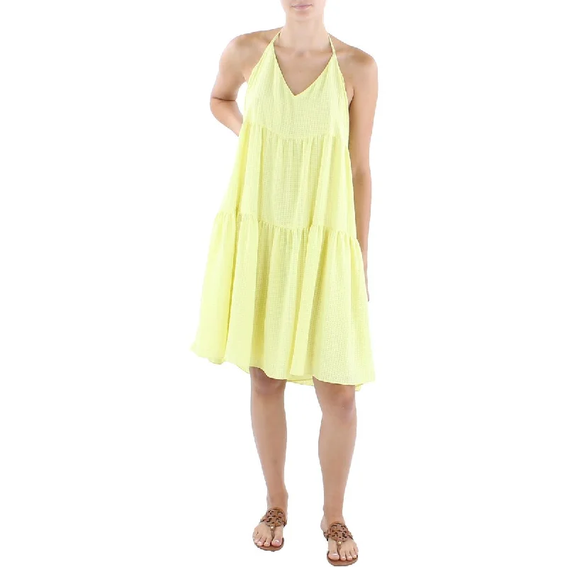 Must-Have Deals Zylah Womens Textured Mid Calf Sundress
