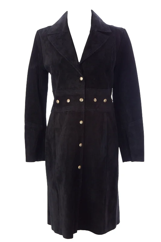 New Markdowns LUCIANO ABITBOUL Women's Maggie Black Long Suede Blazer Style Jacket $649 NEW New Markdowns LUCIANO ABITBOUL Women's Maggie Black Long Suede Blazer Style Jacket $649 NEW