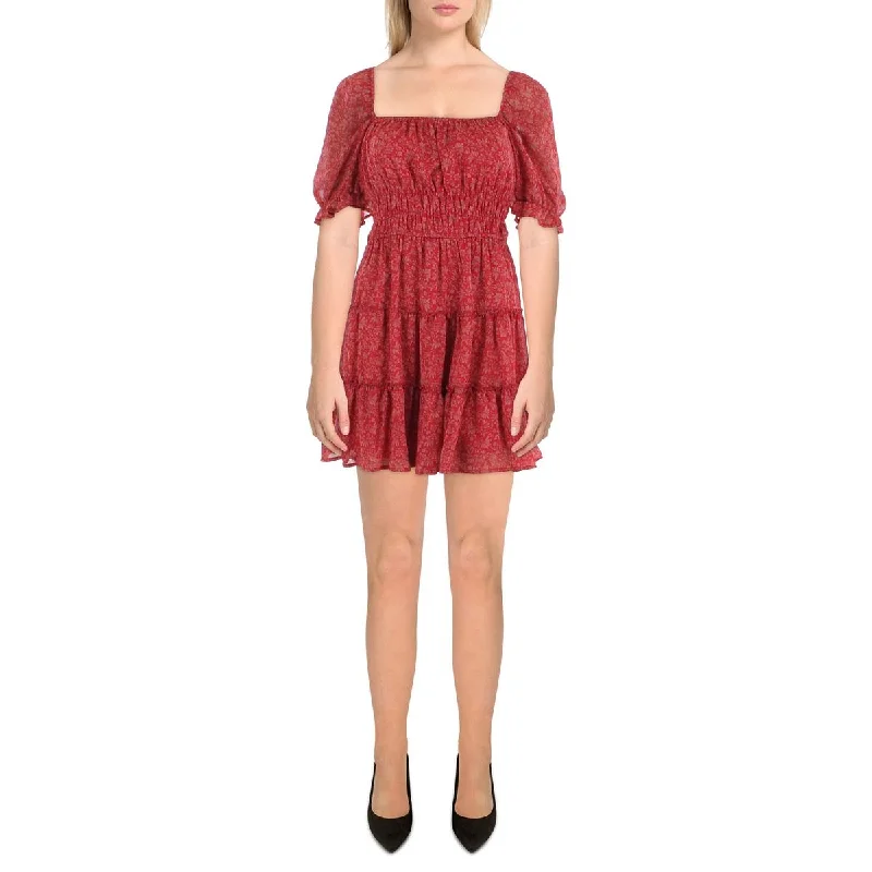 Big Discounts Juniors Womens Off-The-Shoulder Mini Fit & Flare Dress