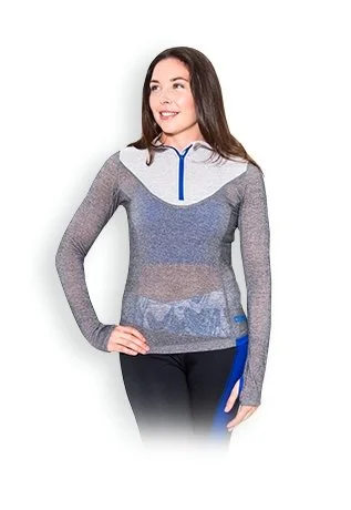 Online Only USN Women's Zip Training Top - Grey