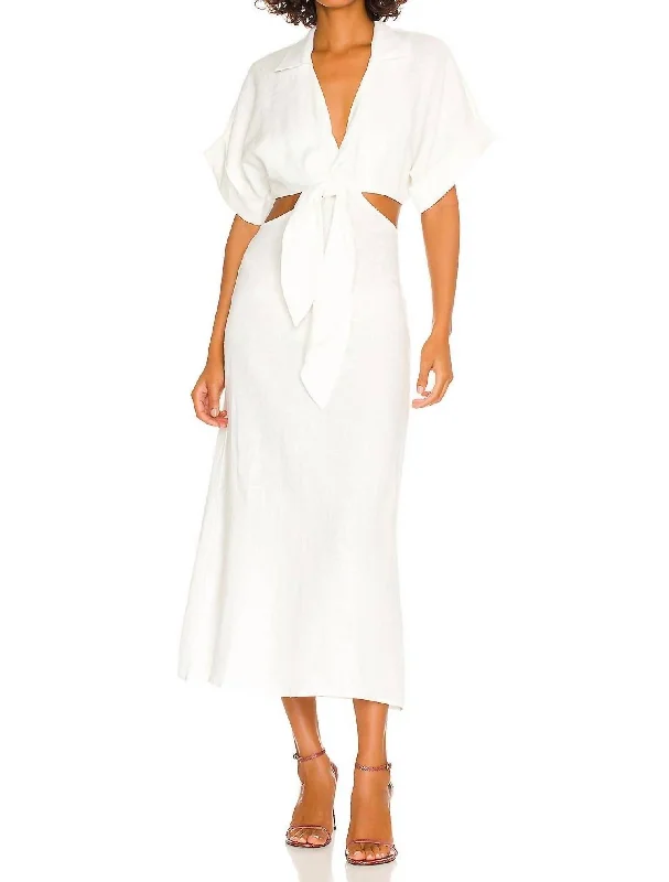 Don't Wait Chiara Dress In White