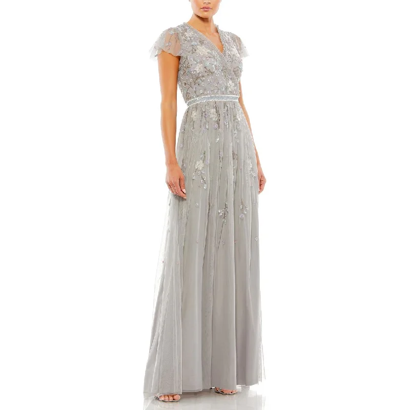 Bargain Prices Womens Beaded Maxi Evening Dress
