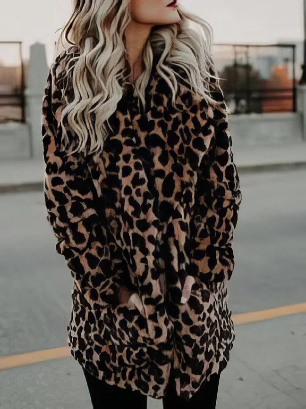 Discount Days Leopard Print Midi Coat
