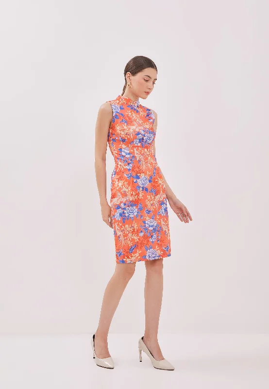 Price Rollback BIRDS & BUTTERFLY Cheongsam Dress