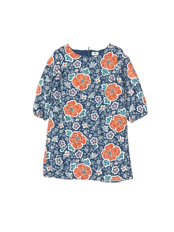 Discount Days Dress Casual Midi By Old Navy In Blue & Orange, Size: L