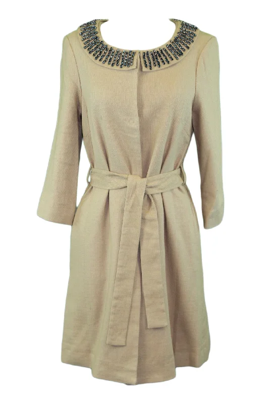 Bargain Bin ELIZABETH MCKAY Gold Removable Beaded Collar Sunday Jacket 6062 $320 NWT Bargain Bin ELIZABETH MCKAY Gold Removable Beaded Collar Sunday Jacket 6062 $320 NWT