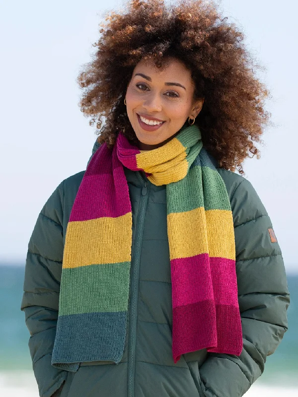 Limited Edition Cliff knit scarf rainbow