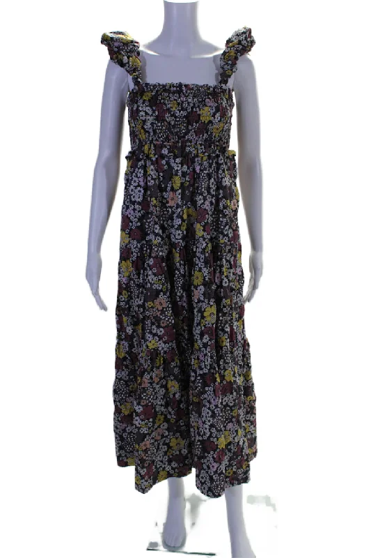 Extra Discounts Sea New York Womens Floral Print Smocked Dress Multi Colored