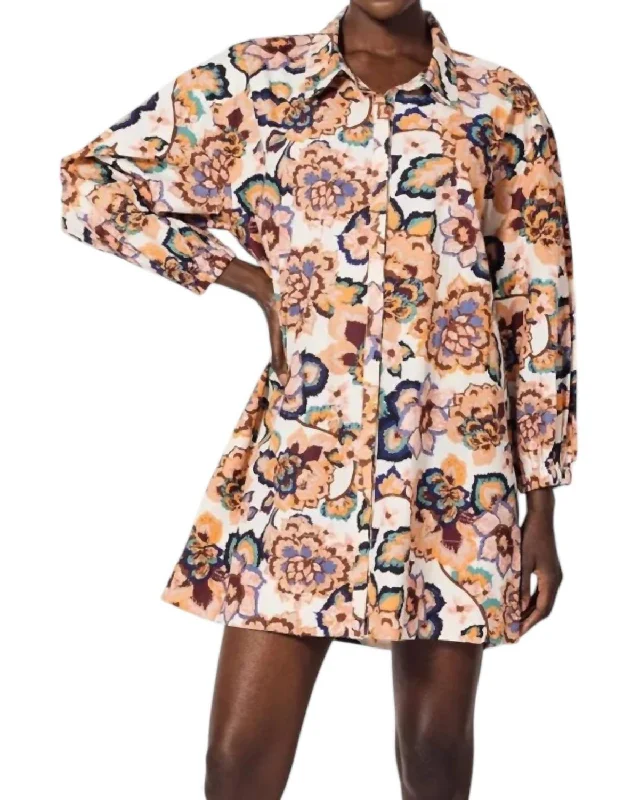 Markdowns Elisha Mini Dress In Multi Color