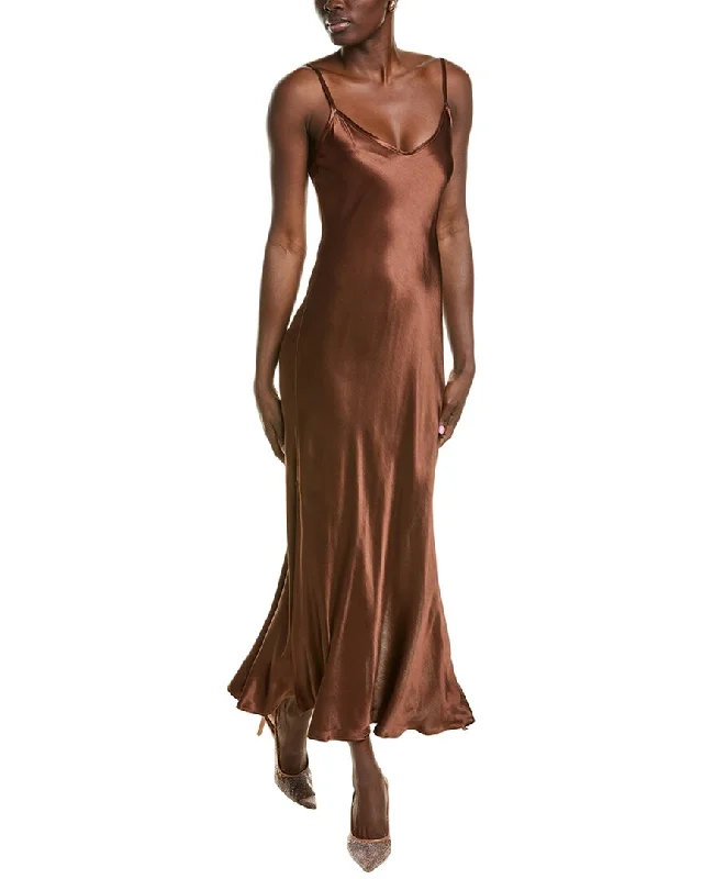Hot Deal Enza Costa Bias Cut Maxi Dress