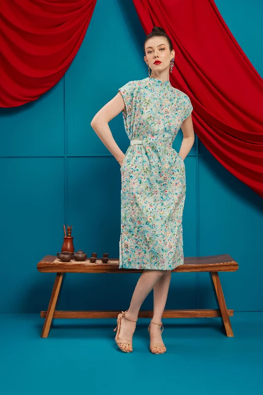 Lowest Price CHINESE FLORAL Kimono Cheongsam Dress