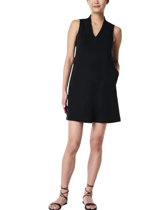 Epic Deals Airessentials V-Neck Mini Dress In Very Black