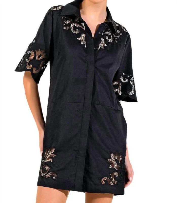 TIME-Limited Offer Da Vinci Dome Dress In Onyx Black