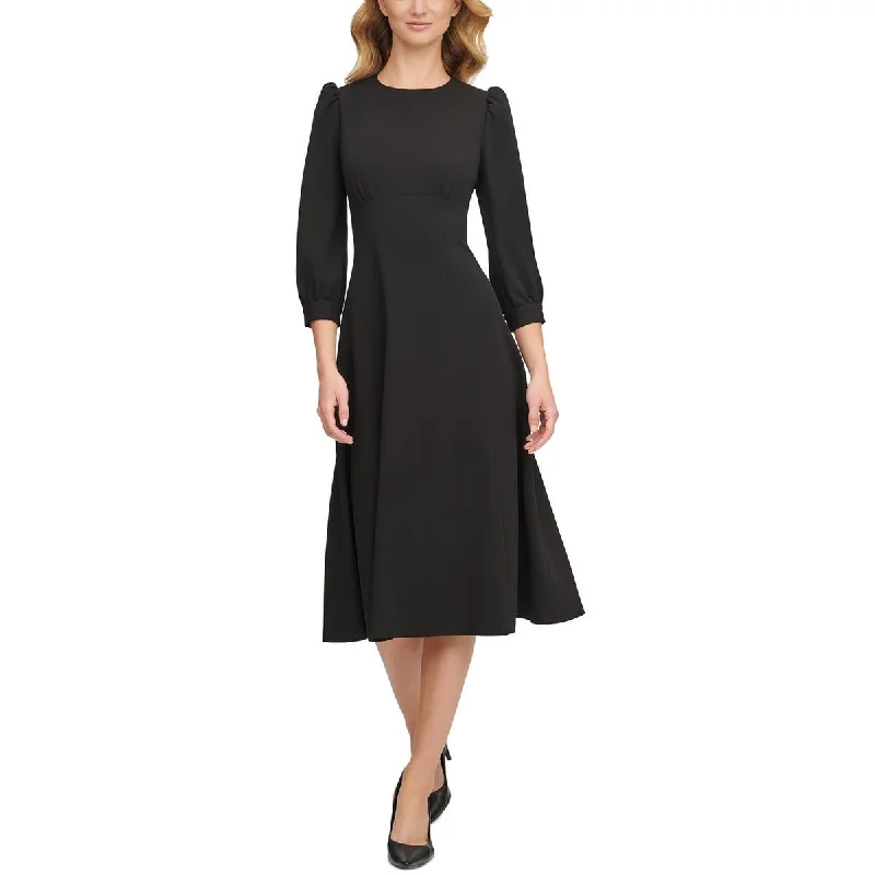 Buy More, Save More Womens Crepe Round Neck Evening Dress