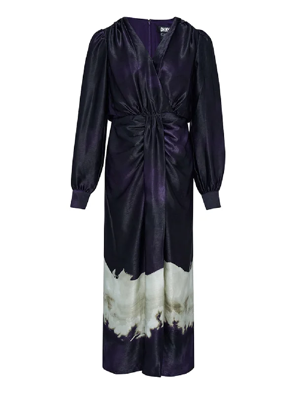 Don’t Miss Out Printed Supple Satin Dress