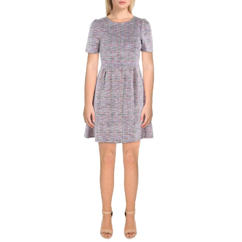 Quick Sale Womens Tweed Sheath Mini Dress