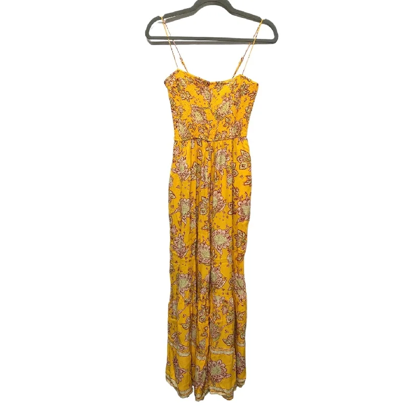 Now or Never Jumpsuit By Free People In Yellow, Size: Xs