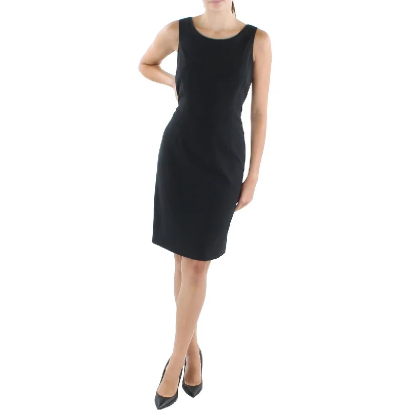 Act Now Womens Woven Sleeveless Sheath Dress