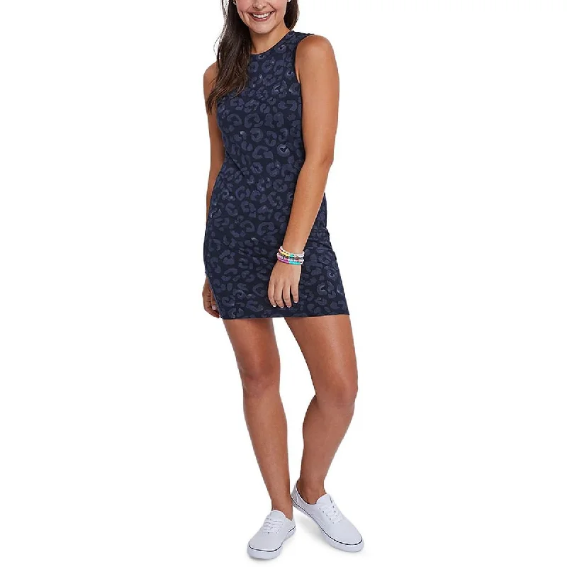 Seasonal Sale Robyn Womens Animal Print Crewneck Mini Dress