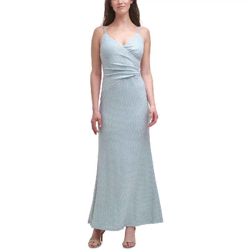 Great Deals Womens Metallic Maxi Evening Dress