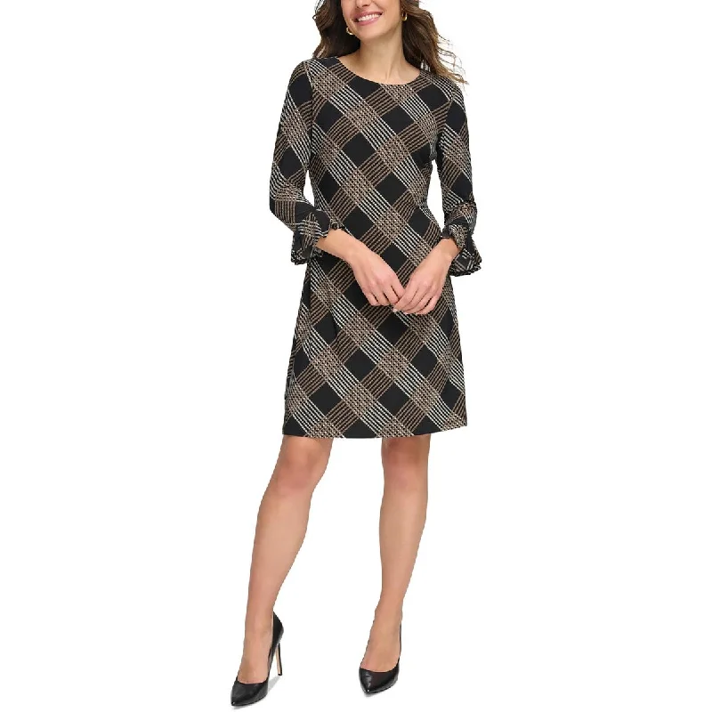 Buy Now Petites Womens Stretch Polyester Sheath Dress