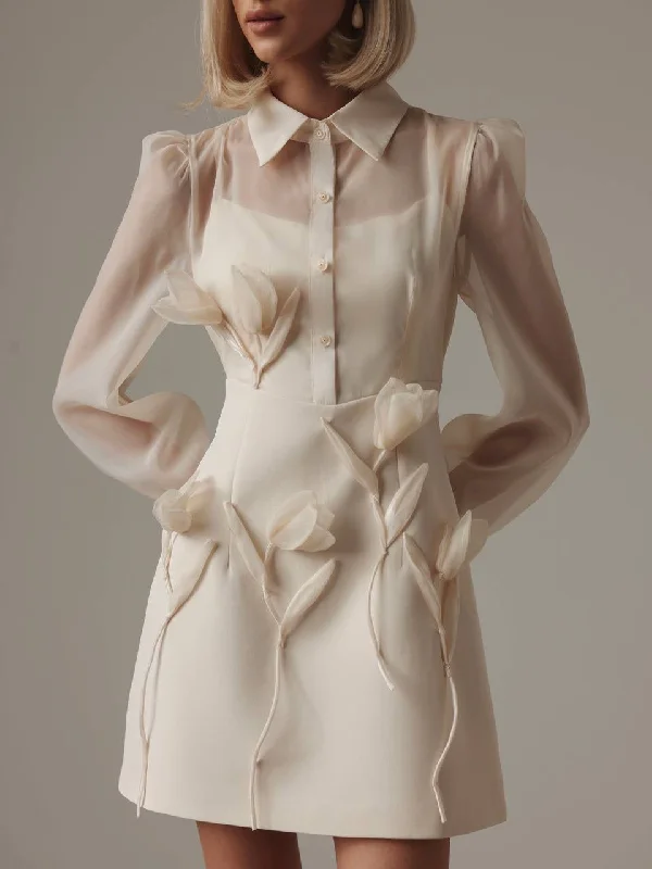 Fantastic Deals Floral Elegance Sheer Dress