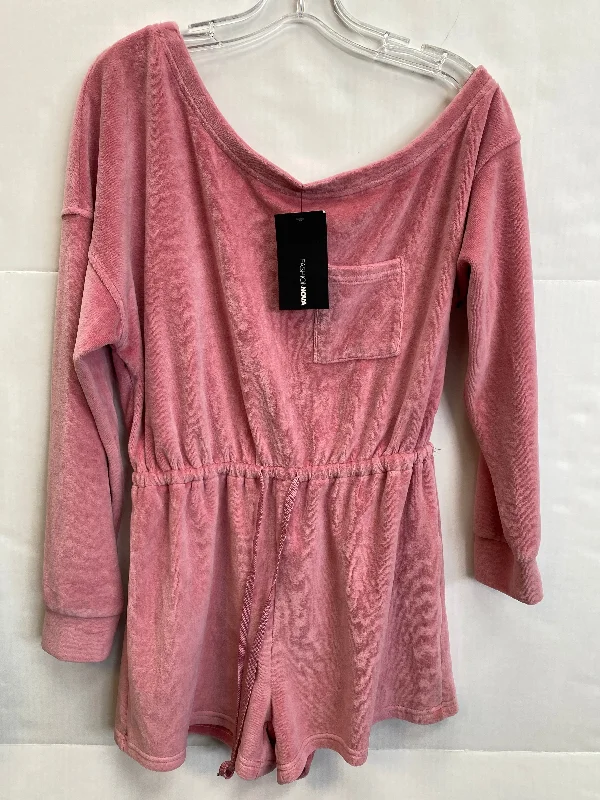 Hurry In Pink Romper Fashion Nova, Size S