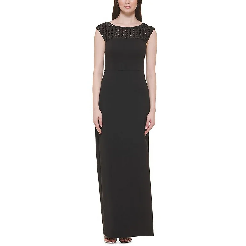 Epic Deals Womens Full Length Sequined Evening Dress