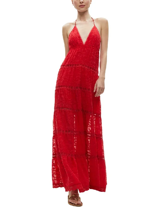 Lowest Price alice + olivia Mae Halter Tiered Midi Dress