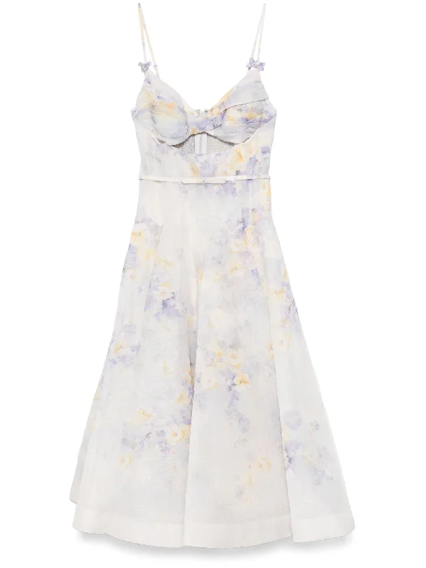 Take Advantage Crush Twist Front Midi Dress