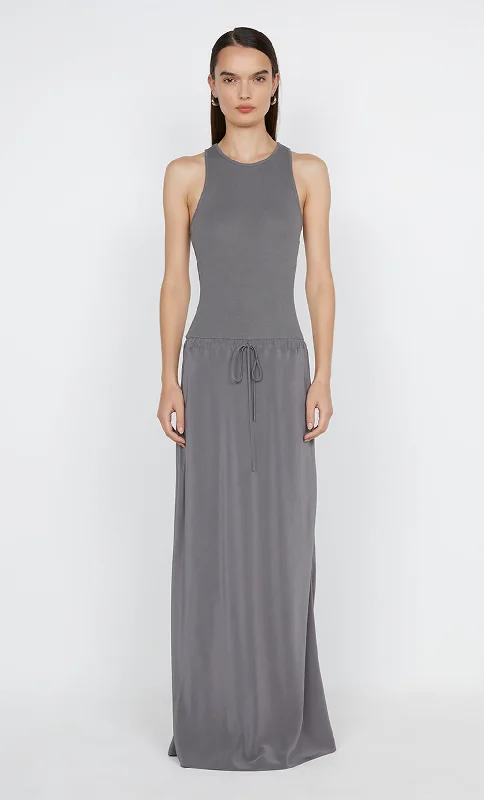 Closeout SOLA RACER DRESS - CHARCOAL