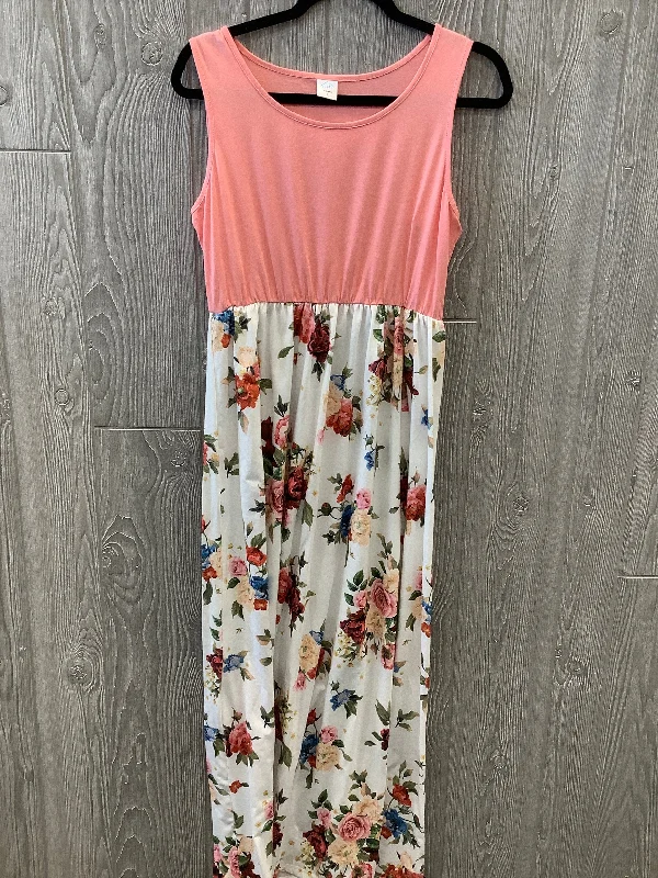 Super Sale Dress Casual Maxi By Clothes Mentor In Coral, Size: L