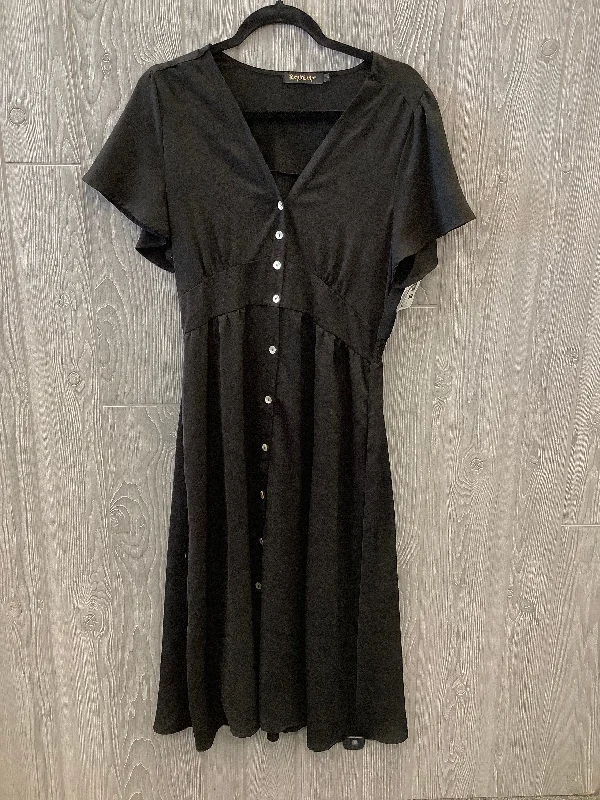 Special Savings Dress Casual Midi By Clothes Mentor In Black, Size: L