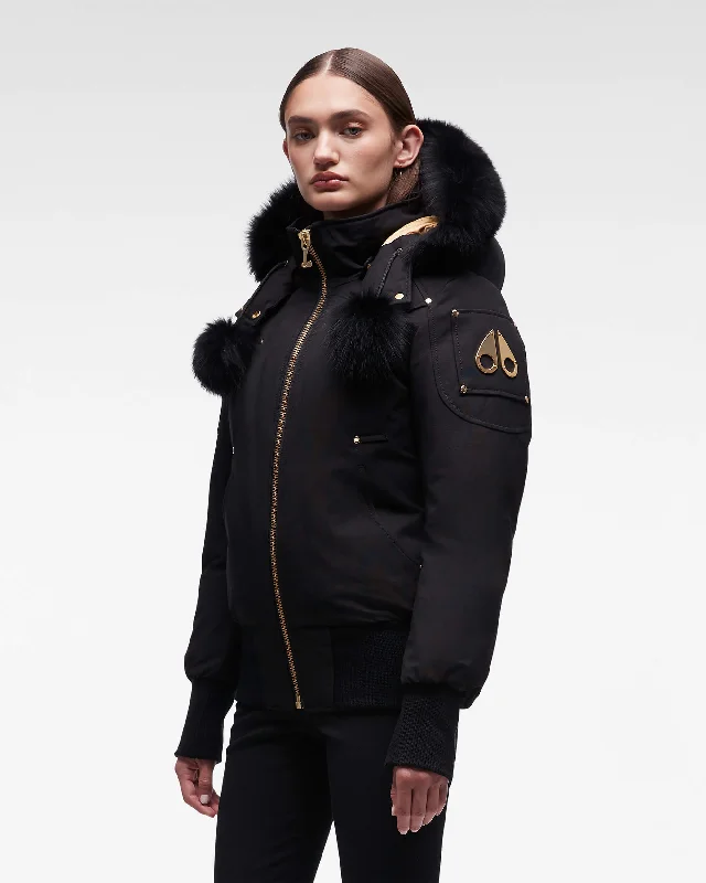 Clearance Items GOLD DEBBIE BOMBER FUR