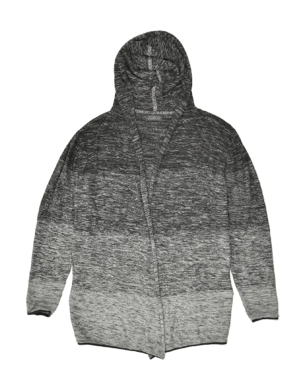 Bargain Blast JACK & JONES Womens Hooded Cardigan Sweater UK 16 Large Grey Colourblock Bargain Blast JACK & JONES Womens Hooded Cardigan Sweater UK 16 Large Grey Colourblock