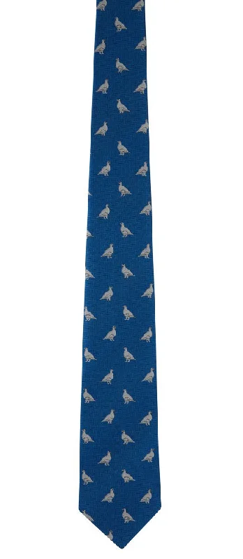 New Markdowns Ashford Silk Tie - Dusky Blue Ptarmigan