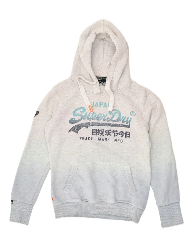 Clearance Sale SUPERDRY Womens Graphic Hoodie Jumper UK 10 Small Grey Tie Dye Cotton Clearance Sale SUPERDRY Womens Graphic Hoodie Jumper UK 10 Small Grey Tie Dye Cotton