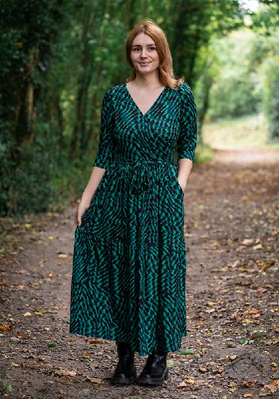 Deal Zone Harlyn Abstract Print Midaxi Dress