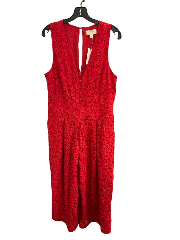 Friends and Family Sale Jumpsuit By Anthropologie In Red, Size: L