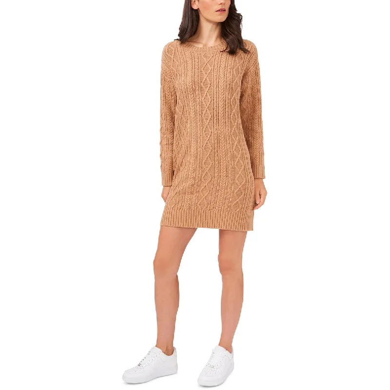 Seasonal Sale Womens Knit Mini Sweaterdress