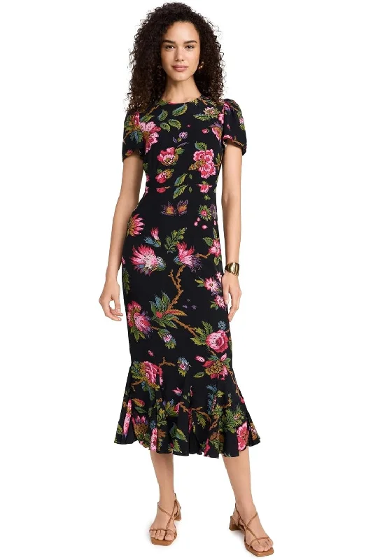 Last Chance Rhode Women's Lulani Dress, Ink Morlaix Fleur Grande