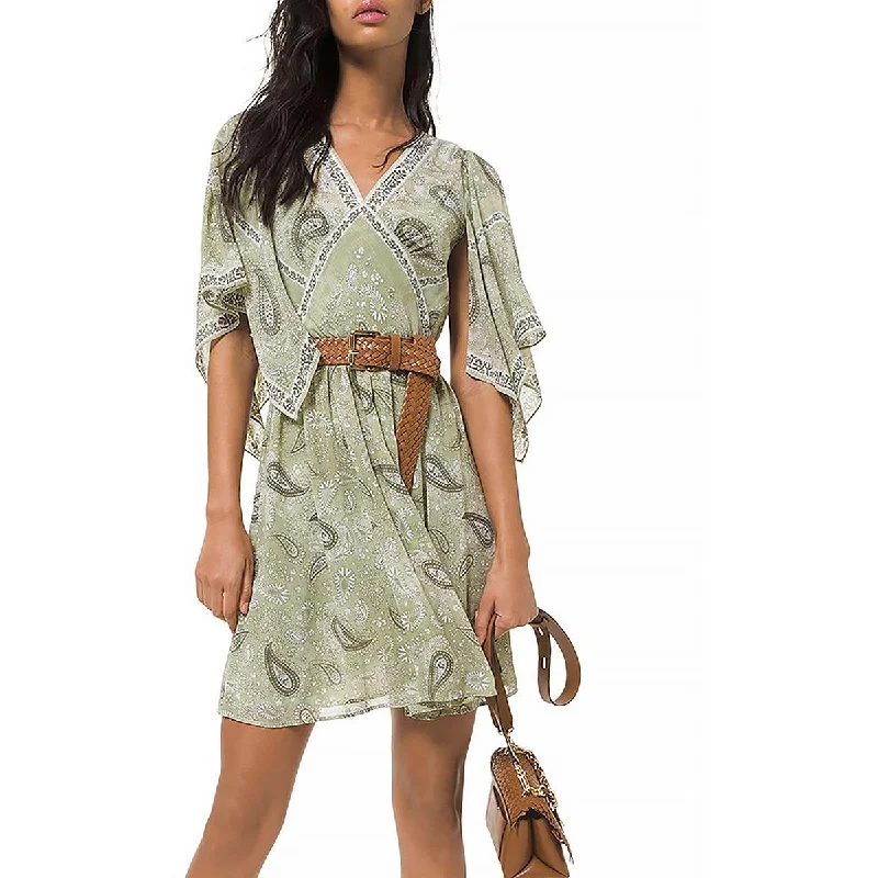 Amazing Deals Womens Paisley Ruffled Sundress