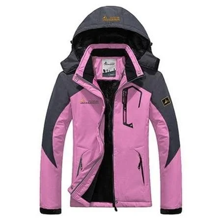 One-DAY Sale UNCO & BOROR Women's Sports Fashion Pink Blush Coat Jacket Premium Quality Windproof Hooded Thick Parka Winter Coat Jacket