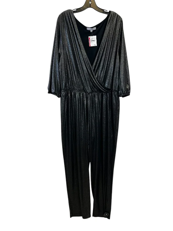Get It Before It’s Gone Jumpsuit By The Vanity room In Grey, Size: 2x