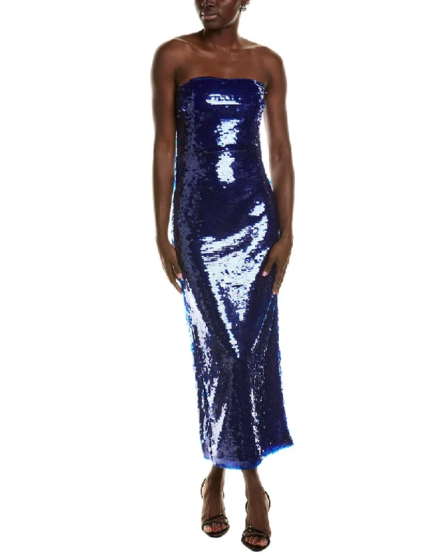Best Seller ML Monique Lhuillier Mira Sequin Midi Dress