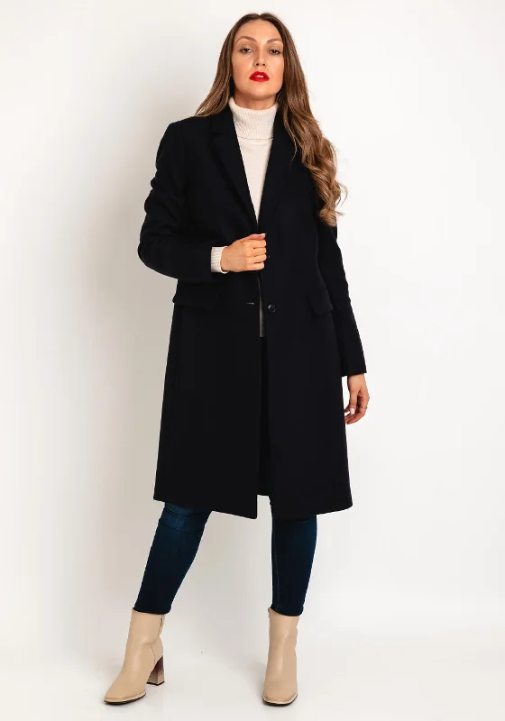 Online Specials Tommy Hilfiger Classic Wool Blend Coat, Navy